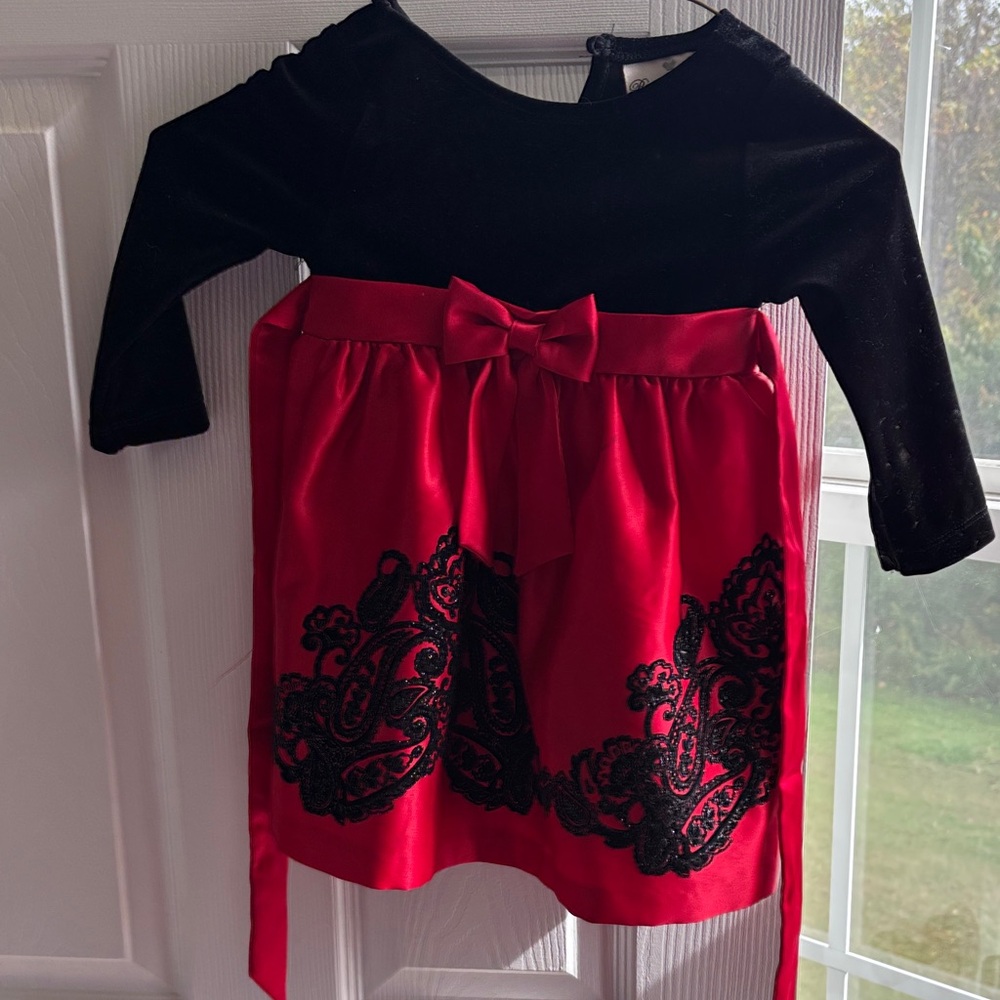 Rare Editions Black and Red Formal Dress
